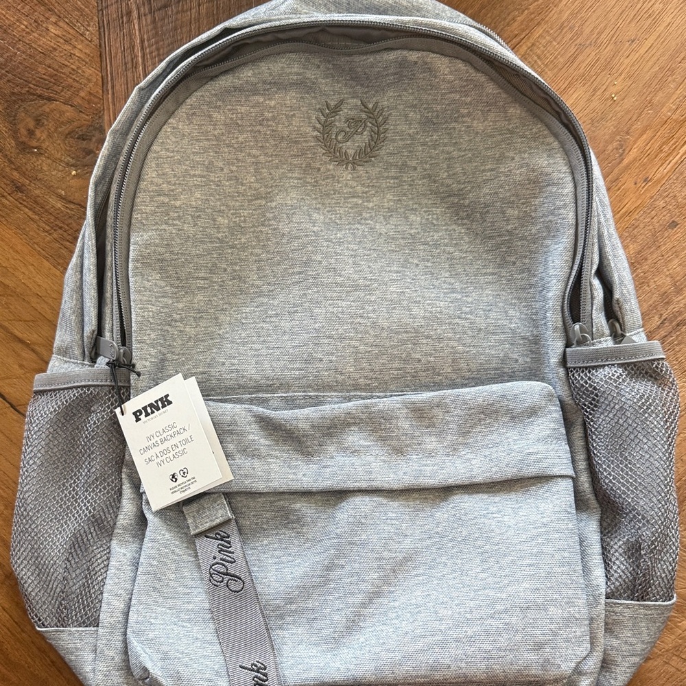 New! PINK Victoria's Secret Heather Gray Backpack